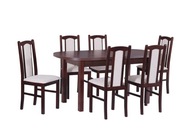 Zestaw do jadalni 6 krzeseł +stół 160-200 drewno