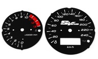 Suzuki SV 650 N 1999-2002 Ciferníky hodín čierne