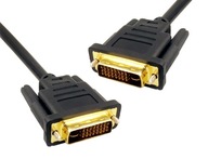 Kabel przewód DVI-DVI 1.8m GOLD 24+1 pin DVI/DVI