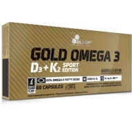 OLIMP GOLD ОМЕГА 3 D3+K2 СПОРТИВНИЙ ВІТАМІН D3 EPA DHA ДЛЯ ЗДОРОВ'Я ЦЕРКВИ 60 КАПС.