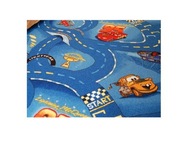 Detský koberec 50x155 CARS modrý AUTÁ EE744