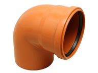 Koleno pre kanalizáciu PVC-U 160 87,5 | 90 kanalizačné