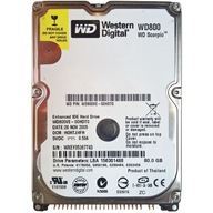 Pevný disk Western Digital WD800 | 00HDT0 | 80GB PATA (IDE/ATA) 2,5"