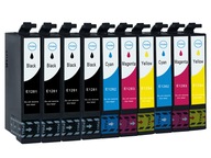 10× Atrament Premium Toner & Ink T-1281-10x-PREMIUM-XL pre Epson čierna (black), červená (magenta), modrá (cyan), sada, žltá (yellow)