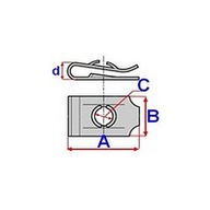 Бляшка крепления, направляющая обшивка дверь audi 100 c4 / 80 b4 / a3 96-03 / a4 b5 / - фото