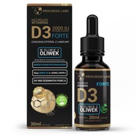 Progress Labs Prírodný vitamín D3 Forte 2000IU kvapky 30 ml