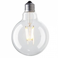 LED dekoratívna žiarovka E27 3000K filament 4W G80