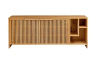 DSI-meble Moderná prelamovaná drevená jelša Komoda CONTE jelša