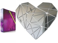 Dekoratívne akrylové zrkadlo Geometrické srdce DIY