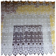 Krémová záclona s gipiúrou 230x90 cm polyester Glk