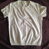 nová blúzka biela košeľa krátky rukáv 158cm