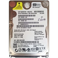 Pevný disk Western Digital WD1200BEVS | 60UST0 | 120GB SATA 2,5"