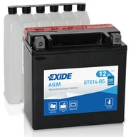 Аккумулятор motocyklowy exide etx14-bs, ytx14-bs - фото