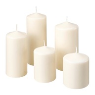 IKEA FENOMEN Neparfumované sviečky 5 ks. zest