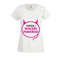 Tričko T-SHIRT s nápisom POZOR na dievčenský večer