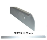 Listwa boczna do blatu 28mm PRAWA aluminium