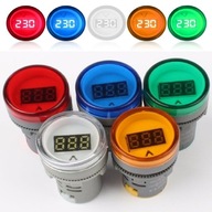 Voltmeter tabuľový meter 22mm LED 60-500V AC