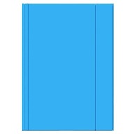 Teczka tekturowa papierowa na dokumenty z GUMKĄ A4 Niebieska
