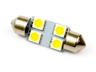 Žiarovka 4 LED C5W C10W SMD 5050 trubica 36 mm