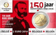 Belgia - 2 Euro Czerwony Krzyź COINCARD 2014