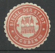 Zalepka :Winieta --- Guben - Gubin