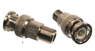 Adaptor antenowy: wtyk BNC / gniazdo F (NC1555) - 1 sztuka