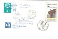 Czechosłowacja - Lot balonu Praha - WF Praga 1968
