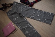 * RAX RANA * LEGGINSY W KWIATY RÓŻE _40