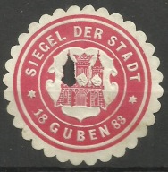 Zalepka :Winieta --- Guben - Gubin