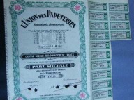 ART DECO L`UNION DES PAPETERIES 1944