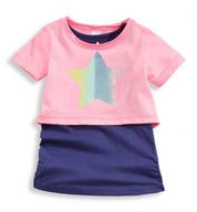 C&A ZESTAW 2w1 koszulka TOP NEON 110 NOWY