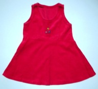 Princeska MAKOWA sukienka WELUR r. 80/12 m-cy