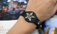 Skórzana bransoletka czaszki bransoleta