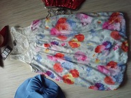 *EVITA* SUKIENKA TUNIKA W KWIATY NOWA BOMBKA_36/38