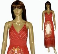 sukienka boho na poszewce, nowa 44/46