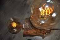 LAMPA Z DREWNA
