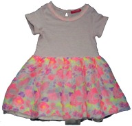 Y.D. SUKIENKA SUKIENECZKA KWIATY FLUO BDB+