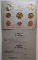 WATYKAN - Zestaw monet - 1 Cent - 2 Euro - 2006 - Papiez Benedykt - UNC
