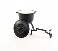 Kociołek stojący EMALIOWANY Garnek Myśliwski 4L