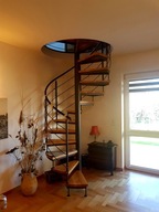 Schody kręcone spiralne balustrady kute kowal