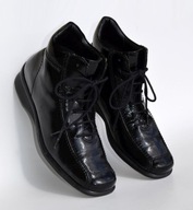 SUPER błyszczące i lśniące czarne PÓŁBUTY r. 38