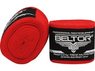 BELTOR Červené elastické boxerské omotávky 4m