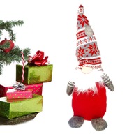 TEXTILNÍ FIGURKA MIKULÁŠ SKŘÍTEK ČERVENÁ 45 CM