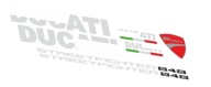 Наклейки ducati street-fighter 848 2011 красный фото, цена