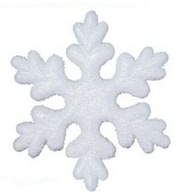 Styrofoam Snowflake Vločky 21cm 1PC