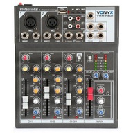 4-kanálový mixér VONIX VMM-F401 USB PHANTOM RCA
