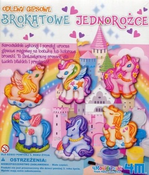 Гипсовые слепки для детей GLITTER UNICORNS