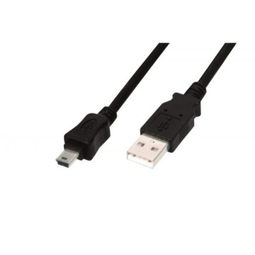 Соединительный кабель miniUSB 2.0 /Canon/ Тип USB A/miniUSB B (5 контактов), M/M черный