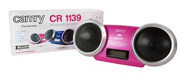 CAMRY CR1139 BLUETOOTH AUX USB MP3 ДИНАМИК РОЗОВЫЙ