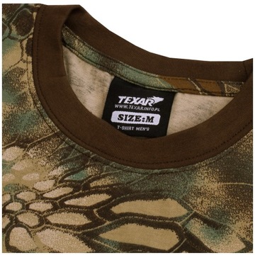 ФУТБОЛКА МУЖСКАЯ ПОД УНИФОРМУ, ХЛОПОК TEXAR CAMOUFLAGE GREEN SNAKE XL